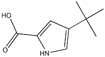 4-(叔丁基)-1H-吡咯-2-羧酸 结构式