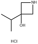 3-(Propan-2-yl)azetidin-3-ol hydrochloride 结构式