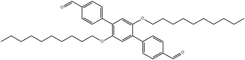2,5-didecyloxy-1,4-bis(4-formylphenyl)benzene 结构式
