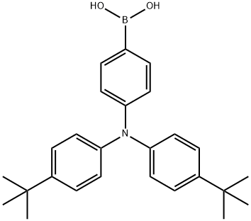 4-双4-三丁基苯氨基苯硼酸 结构式