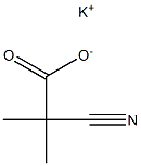 potassium 2-cyano-2-methylpropanoate 结构式