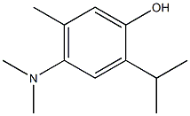 4-(dimethylamino)-2-isopropyl-5-methylphenol 结构式