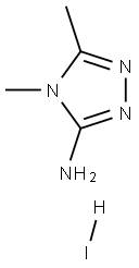 二甲基-4H-1,2,4-三唑-3-胺氢碘酸盐 结构式