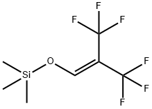 硅烷,三[[3,3,3-三氟-2-(三氟甲基)-1-丙烯-1-基]氧] - 结构式