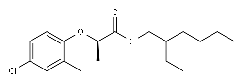 2-Ethylhexyl (R)-2-(2-methyl-4chlorophenoxy)propionate 结构式