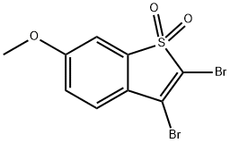 2,3-dibromo-6-methoxybenzo[b]thiophene 1,1-dioxide 结构式