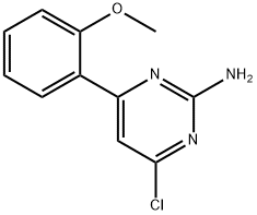 2-Amino-4-chloro-6-(2-methoxyphenyl)pyrimidine 结构式