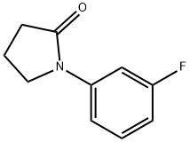 1-(3-fluorophenyl)pyrrolidin-2-on 结构式