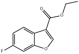 6-氟苯并呋喃-3-羧酸乙酯 结构式