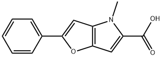 4-苯基-4H-呋喃并[3,2-B]吡咯-5-甲酸 结构式