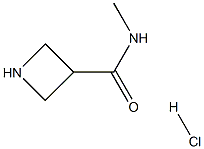N-methylazetidine-3-carboxamide hydrochloride 结构式