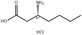 (R)-3-aminoheptanoic acid hydrochloride 结构式