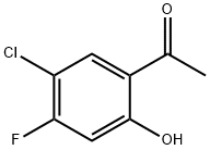 1-(5-CHLORO-4-FLUORO-2-HYDROXY-PHENYL)-ETHANONE 结构式