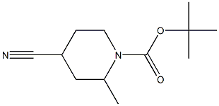 1-BOC-4-氰基-2-甲基哌啶 结构式