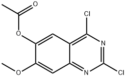 6-acetoxy-2,4-dichloro-7-methoxyquinazoline 结构式