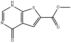 4-氧代-1,4-二氢噻吩并[2,3-D]嘧啶-6-羧酸甲酯 结构式