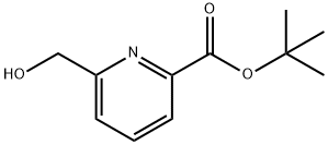6-(羟甲基)吡啶甲酸叔丁酯 结构式