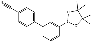 4-氰基联苯-3-硼酸频哪醇酯 结构式