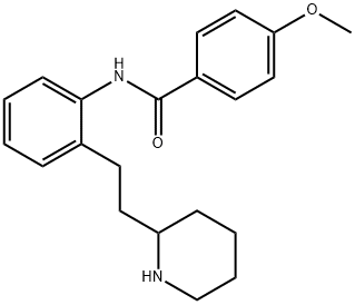 4-Methoxy-N-(2-(2-(piperidin-2-yl)ethyl)phenyl)benzamide 结构式