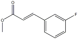 3-(3-fluorophenyl)acrylic acid methyl ester 结构式