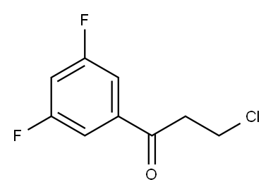 3-氯-1-(3,5-二氟苯基)-1-丙酮 结构式