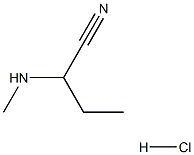 2-(甲基氨基)丁腈盐酸 结构式