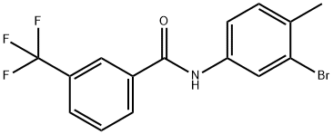 N-(3-Bromo-4-methylphenyl)-3-trifluoromethylbenzamide 结构式
