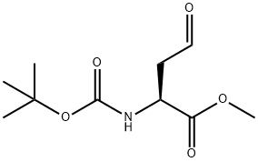 (S)-2-((叔丁氧羰基)氨基)-4-氧代丁酸甲酯 结构式