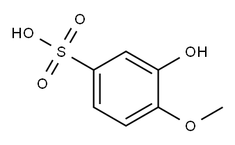 Benzenesulfonic acid, 3-hydroxy-4-methoxy- 结构式