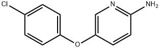 5-(4-氯苯氧基)吡啶-2-胺 结构式