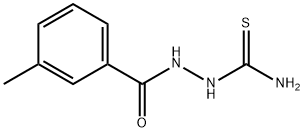 Benzoic acid, 3-methyl-, 2-(aminothioxomethyl)hydrazide 结构式