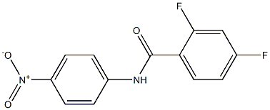 2,4-difluoro-N-(4-nitrophenyl)benzamide 结构式