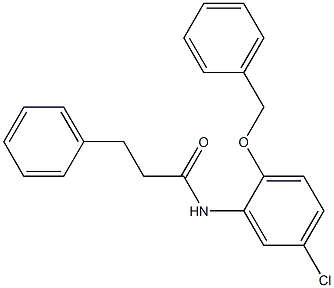 N-[2-(benzyloxy)-5-chlorophenyl]-3-phenylpropanamide 结构式