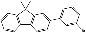 2-(3-溴苯基)-9,9'-二甲基芴 结构式