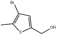 (4-溴-5-甲基噻吩-2-基)甲醇 结构式