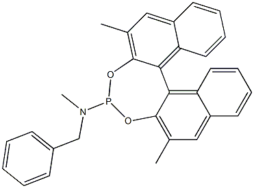 (11BR)-N-苄基-N,2,6-三甲基二萘并[2,1-D:1',2'-F][1,3,2]二氧杂膦-4-胺 结构式