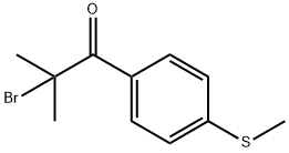 2-BROMO-2-METHYL-1-[4-(METHYLTHIO)PHENYL]-1-PROPANONE 结构式