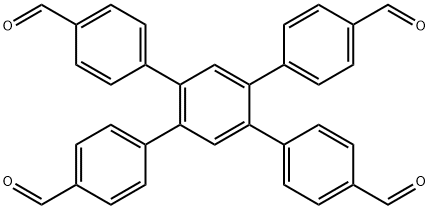 1,2,4,5-四(4-甲酰基苯基)苯 结构式