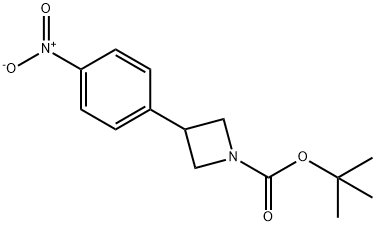 tert-Butyl 3-(4-nitrophenyl)azetidine-1-carboxylate 结构式