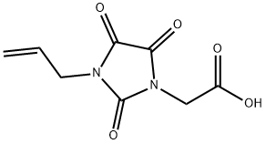 2-[2,4,5-三氧亚基-3-(丙-2-烯-1-基)咪唑烷-1-基]乙酸 结构式