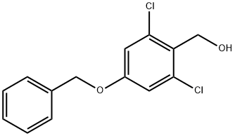 (4-(benzyloxy)-2,6-dichlorophenyl)methanol 结构式