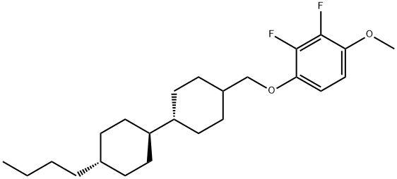 4-【(反式,反式-4'-丁基双环己基)甲氧基】-2,3-二氟苯甲醚 结构式
