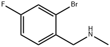 1-(2-溴-4-氟苯基)-N-甲基甲胺 结构式