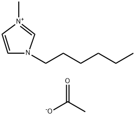 1-己基-3- 甲基咪唑醋酸盐 结构式
