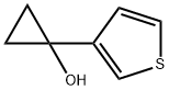 1-(THIOPHEN-3-YL)CYCLOPROPAN-1-OL 结构式