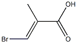 3-bromo-2-methyl-2-propenoic acid 结构式