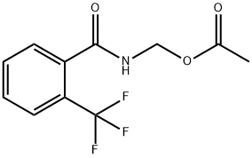 {[2-(trifluoromethyl)benzoyl]amino}methyl acetate 结构式