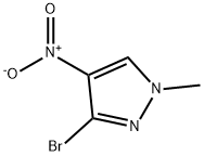 3-bromo-1-methyl-4-nitro-1H-pyrazole 结构式