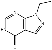 1-乙基-1H,4H,5H-吡唑并[3,4-D]嘧啶-4-酮 结构式