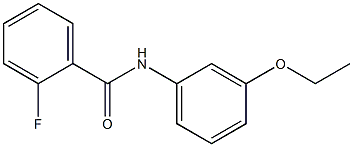 N-(3-ethoxyphenyl)-2-fluorobenzamide 结构式